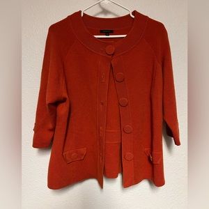 Semantiks burnt orange cardigan